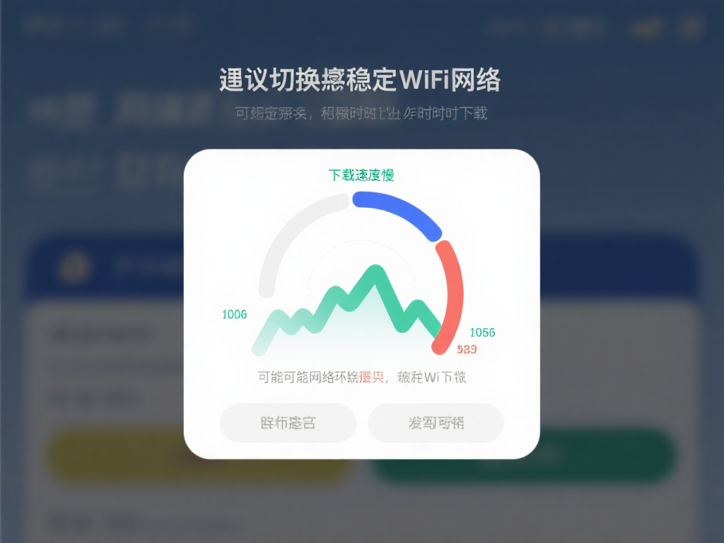 下载速度慢：如果下载速度较慢，可能是网络环境不佳，