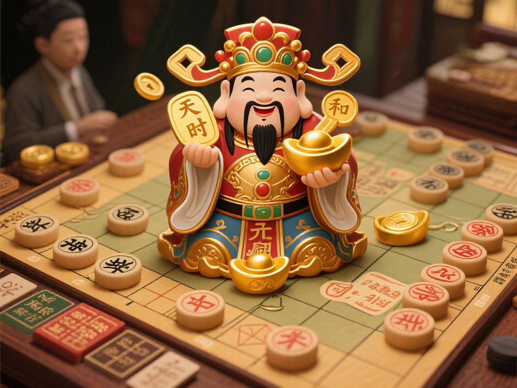 开元财神棋局 (开元财神棋局:财富与智慧的巅峰对决) 尽管策略至关重要,但运气在开元财神棋局中也扮演着不